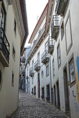 Old town streets in Porto, Portugal            