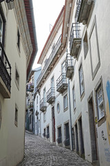Old town streets in Porto, Portugal            