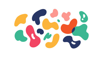 Organic shapes abstract pattern blobs doodles