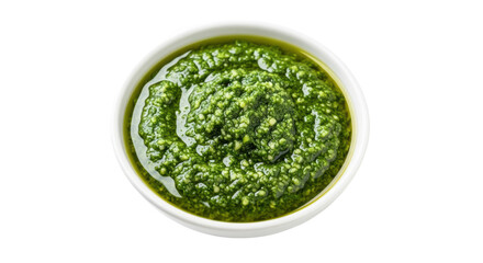 Isolated Bowl of Pesto