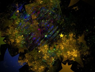 Imaginatory fractal abstract background Image