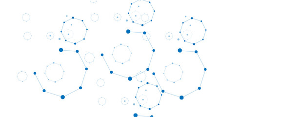 Connected line and dot background backgrounds microbiology .abstract technology background	