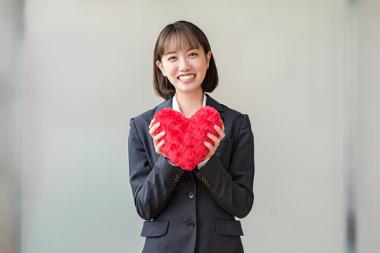 ハートとビジネスウーマン