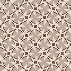 Fototapeta premium Retro floral mosaic geometric seamless pattern for decoration