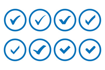  tick mark with checkbox icon. green checkmark sign for app, ui, website. vector illustration on transparent background.