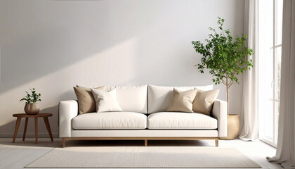 Fototapeta premium modern living room with sofa 