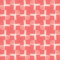 A seamless geometric heart pattern illustration with a pink color palette, perfect for backgrounds and wallpapers