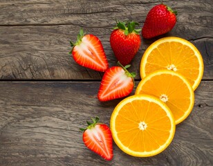 Bold Colorful Fruit Still Life
