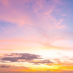 Gradient Sky with Soft Clouds Background
