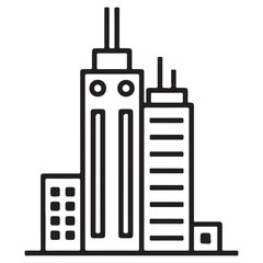 Modern City Skyscrapers Icon