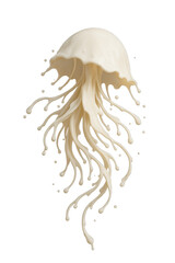 Milk splash wave, vertical 9:16, isolated