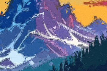 Various oil paintings, flowers, streams, lakes, forests, landscapes, plum blossoms, sailboats, landscapes, butterflies, chrysanthemums, waterfalls