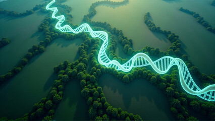 Obraz premium Bio-Geometric Earth Patterns