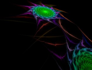 Imaginatory fractal abstract background Image