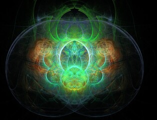 Imaginatory fractal abstract background Image