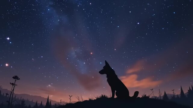 wolf howling at the moon
