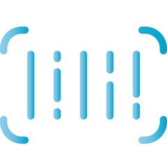 Modern barcode icon perfect for digital marketing and sales campaigns