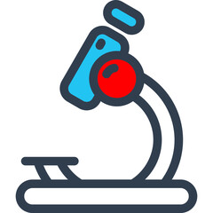 Modern Microscope Illustration for Science and Medical Research