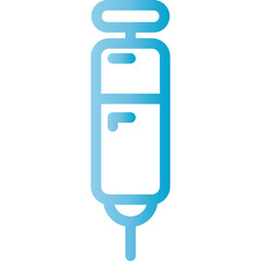 Medical syringe ready for injection, healthcare and vaccination