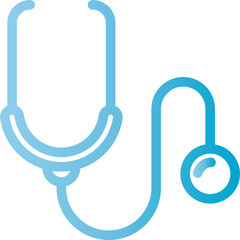 Professional stethoscope icon for healthcare and medical concepts