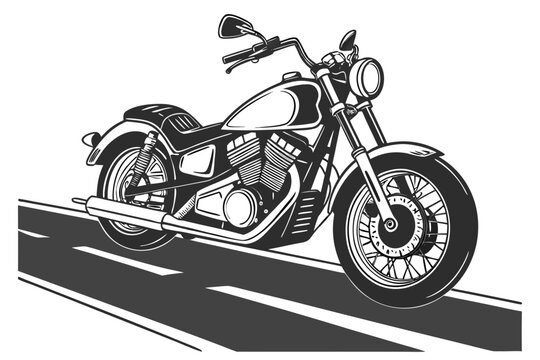 Classic Motorcycle clip art preview