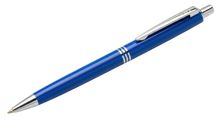 Isolated Blue Ballpoint Pen