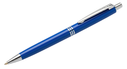 Isolated Blue Ballpoint Pen