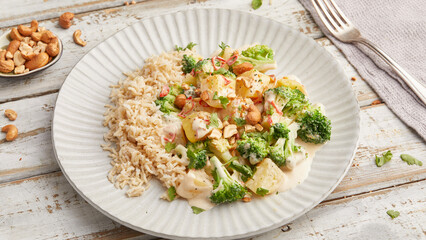 Potato broccoli pan