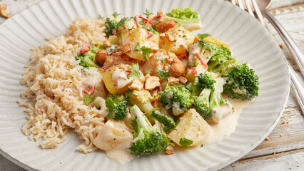 Potato broccoli pan