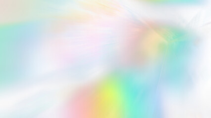 Obraz premium Prismatic light leak overlay effect on transparent background