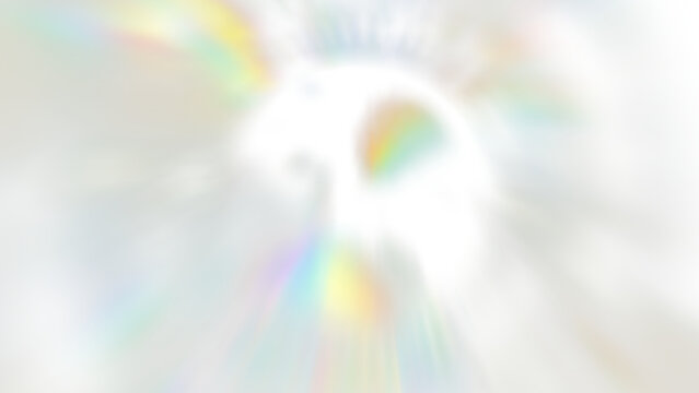 Sun ray light bloom overlay effect on transparent background