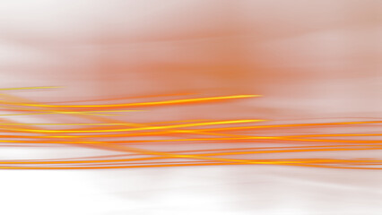 Naklejka na ściany i meble Streaks of fiery light with motion blur effect on transparent background