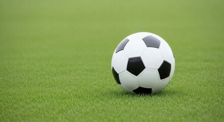 Soccer Ball on Lush Green Field A Perfect Kickoff