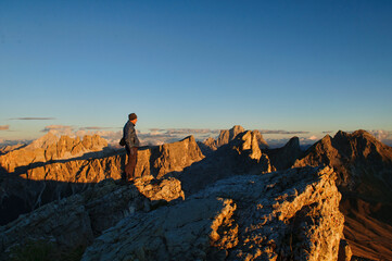 The view from the top of the Nuvolau, Dolomites, Italy
