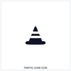 Fototapeta premium Traffic Cone Icon