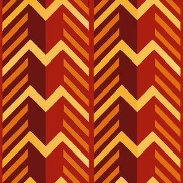 Tribal zigzag pattern inspired by african mud cloth art