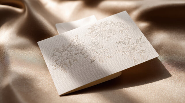 A beautifully crafted wedding invitation card, perfect for announcing your special day.