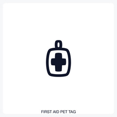 First AID Pet Tag Icon