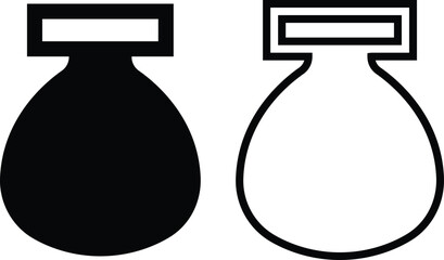 Award medal icons set in flat, outline styles, Monochrome honor badge, Achievement symbol, Trophy emblem, Military decoration, Sport reward, Success recognition illustration on transparent background.