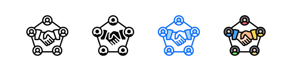 Customer Relationship Icon Set Multiple Style Collection