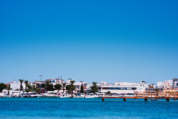 Obraz premium The coastal village of Porto Cesareo, well known for tourism. Salento, Apulia Region, Europe, Italy