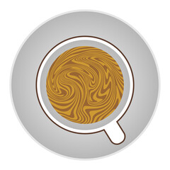 coffee icon with white cup