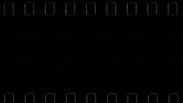 Old Vintage Film Sprockets Edge Burn Seamless 4K Video Background Overlay Loop Effect