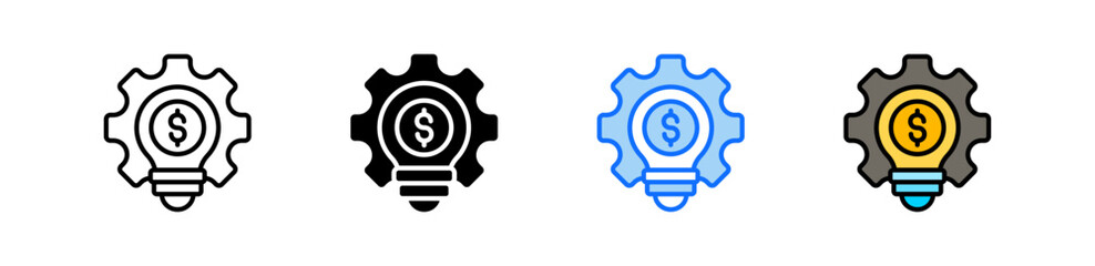 Sales Competency Icon Set Multiple Style Collection