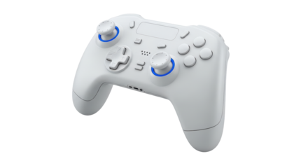 Isolated White Game Controller