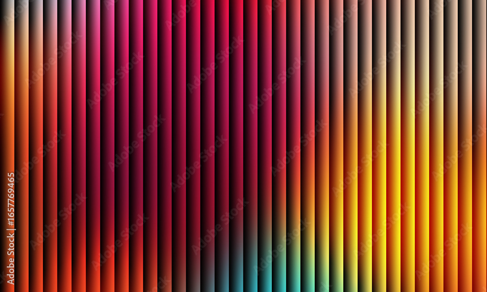 Poster vibrant vertical gradient bars create a colorful abstract background