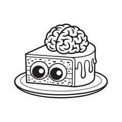 Bold and Easy Cozy Halloween Coloring Pages, Line Art, Vector Illustration, Black and White, Halloween, Coloring Pages, Coloring Book, 8.5x8.5