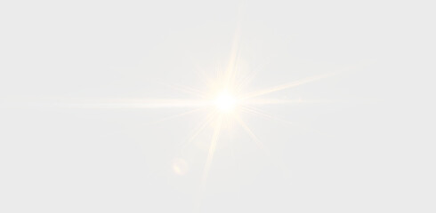 Sun Rays in Bright Illumination PNG
