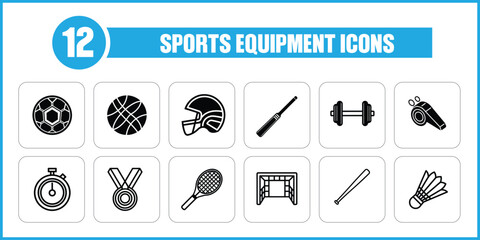Sports Equipment Icons