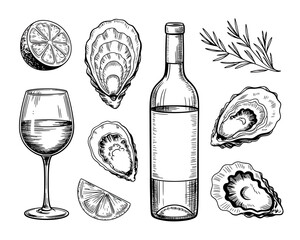 Oysters wine and lemon a classic pairing illustrated